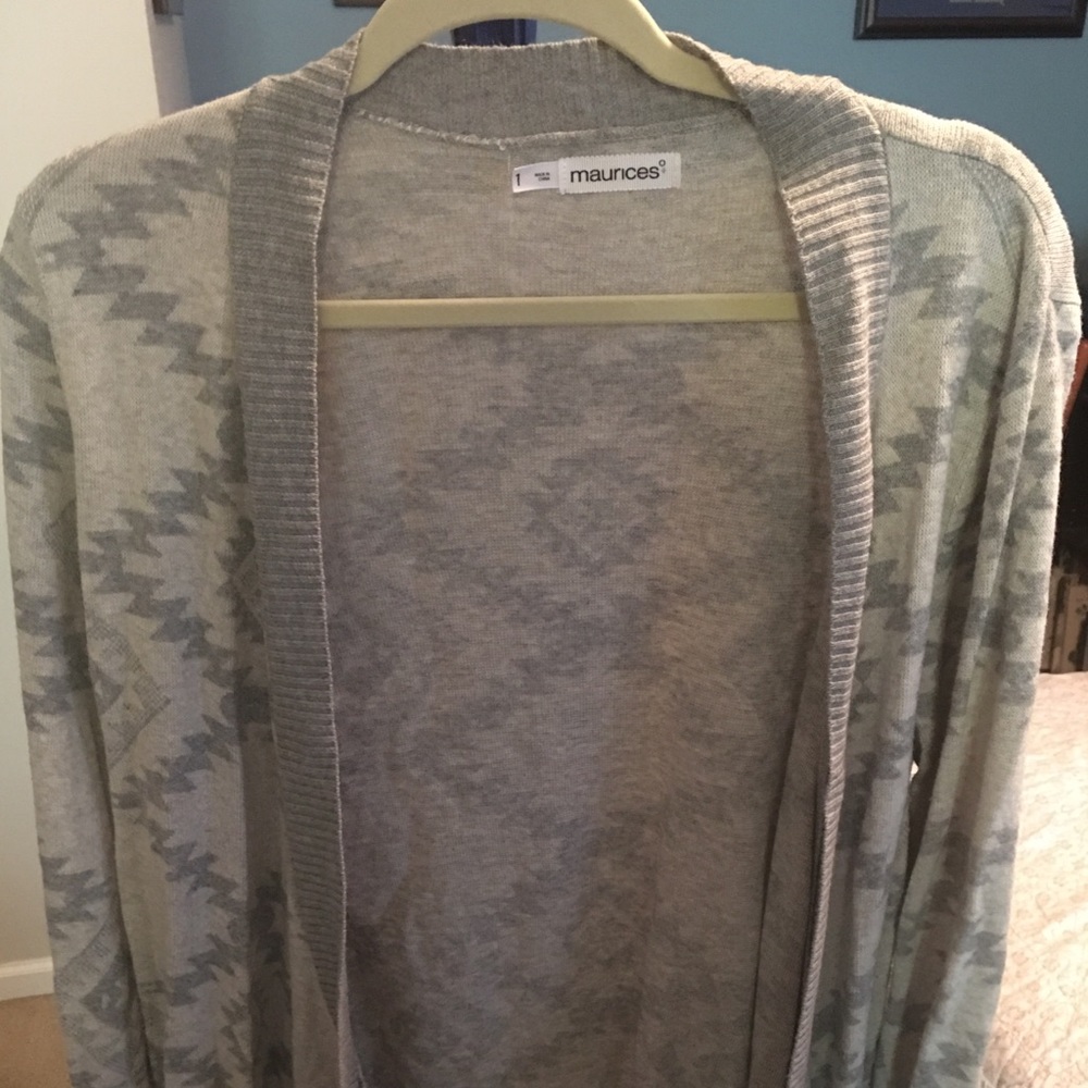 Open front sweater
